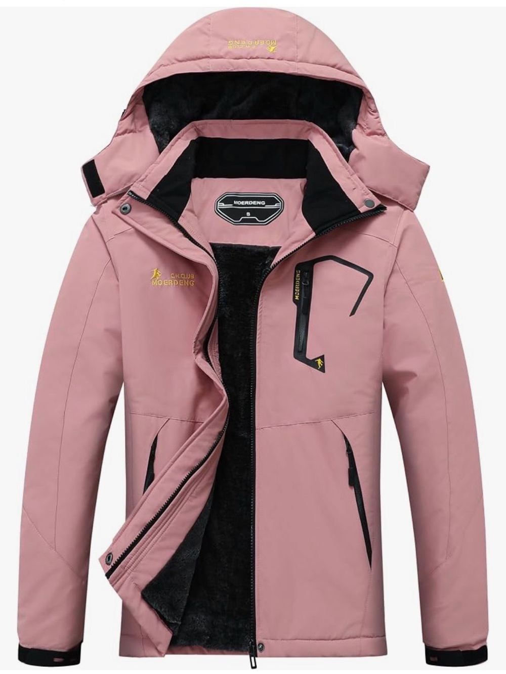 Moerdeng Waterproof Hooded Women’s Ski/Snowboard Jacket by